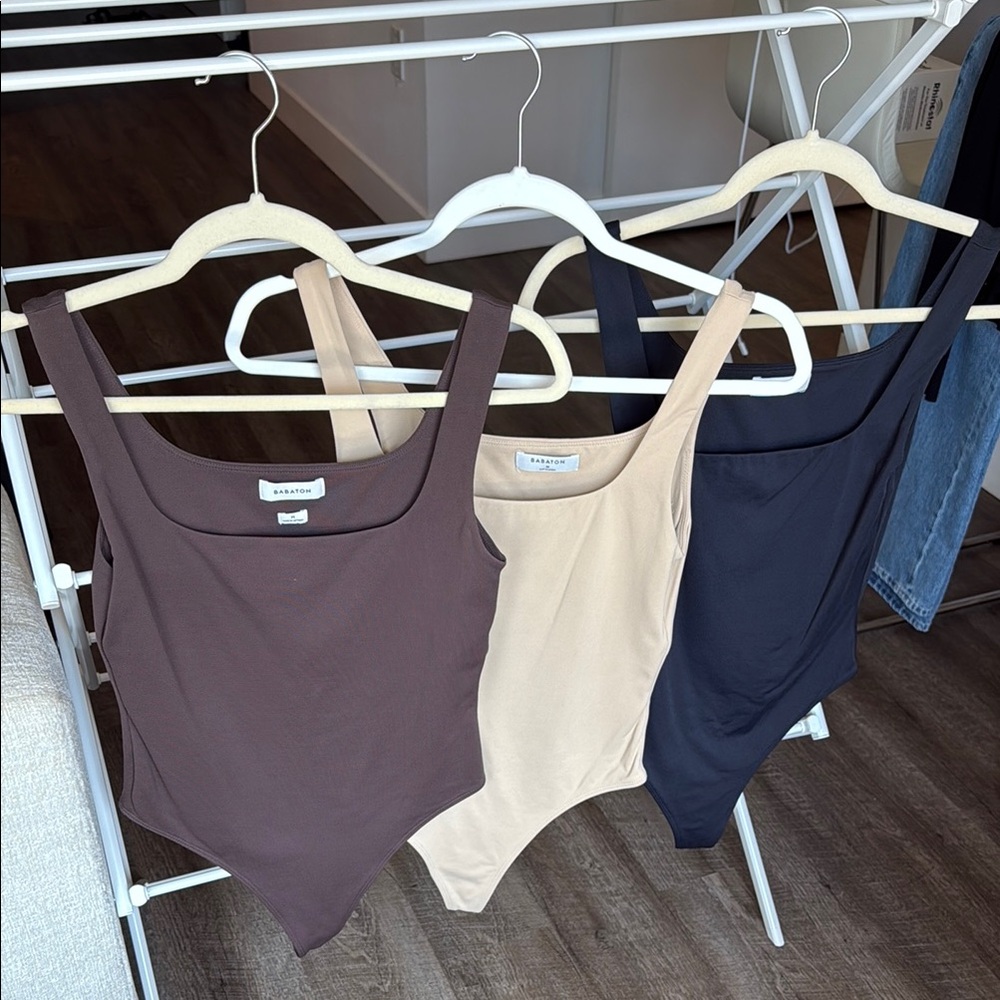 Babaton Bodysuit Trio - Chocolate, Beige, and Black
